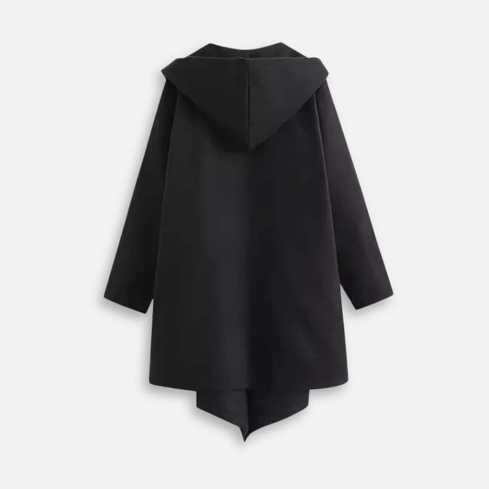 Poncho Noir À Capuche – Image 3
