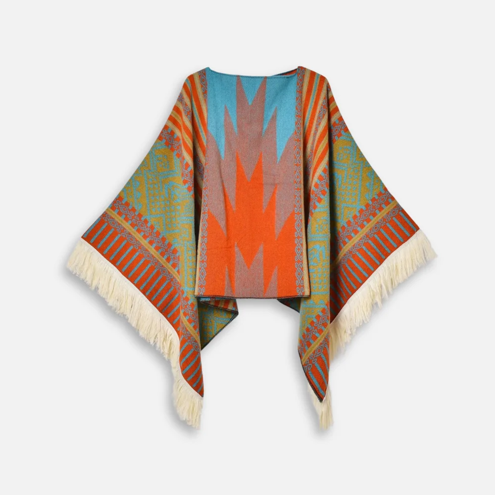 Poncho Péruvien Traditionnel – Image 2