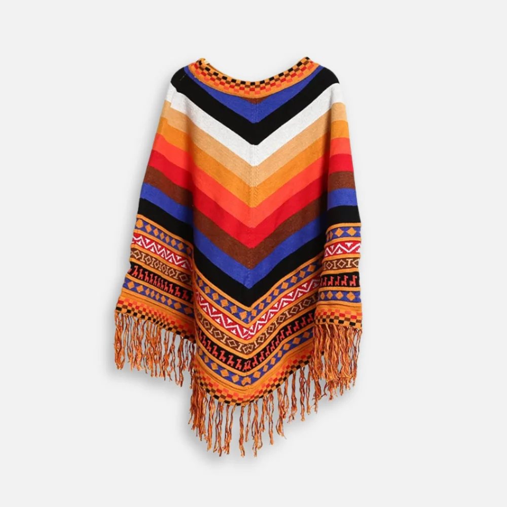 Poncho Péruvien à Franges – Image 2