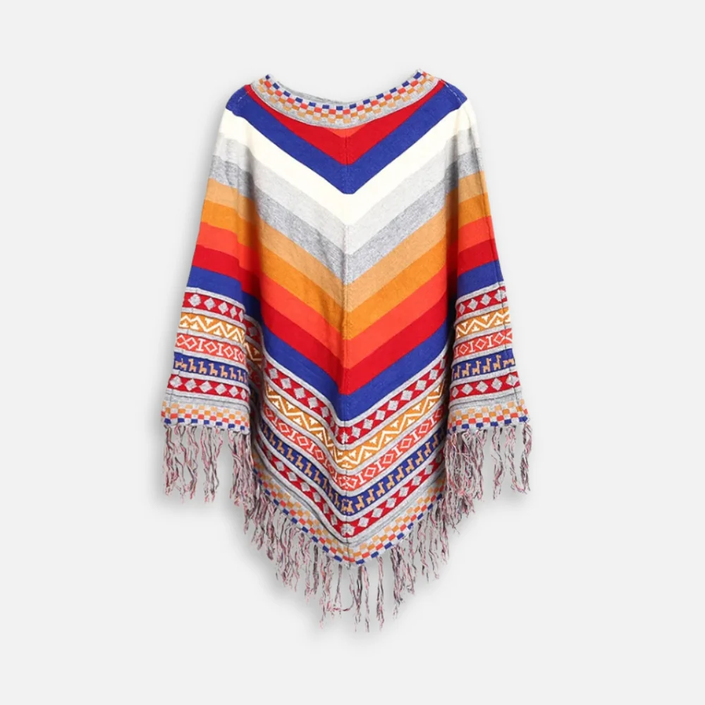 Poncho Péruvien à Franges – Image 7