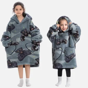 Poncho Plaid Panthère Noir