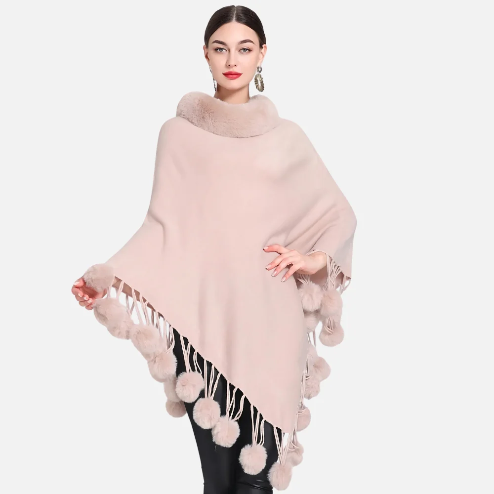Poncho Femme Pompon – Image 9
