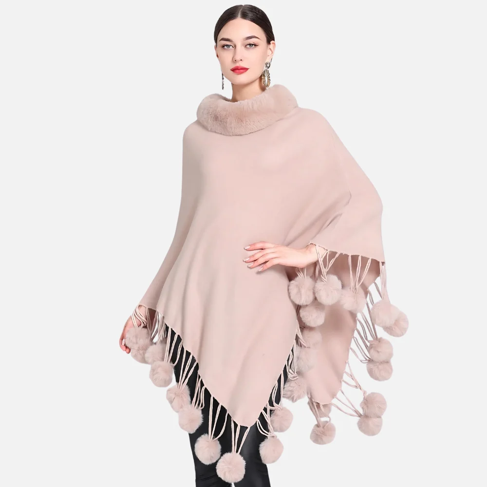 Poncho Femme Pompon – Image 8