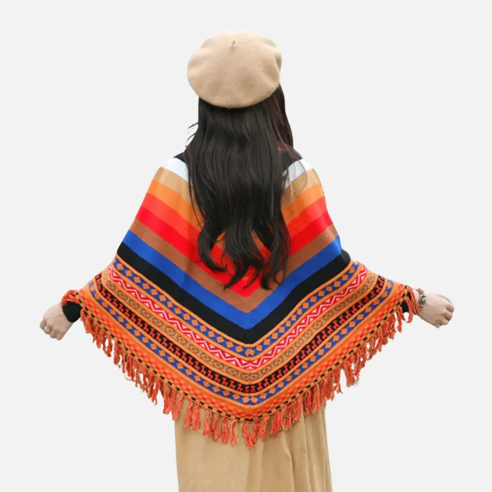 Poncho Péruvien à Franges – Image 4