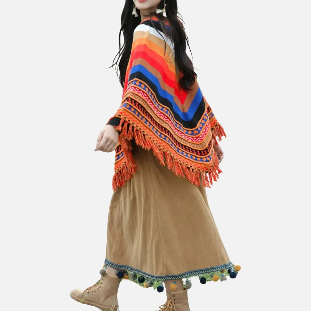 Poncho Péruvien à Franges – Image 5