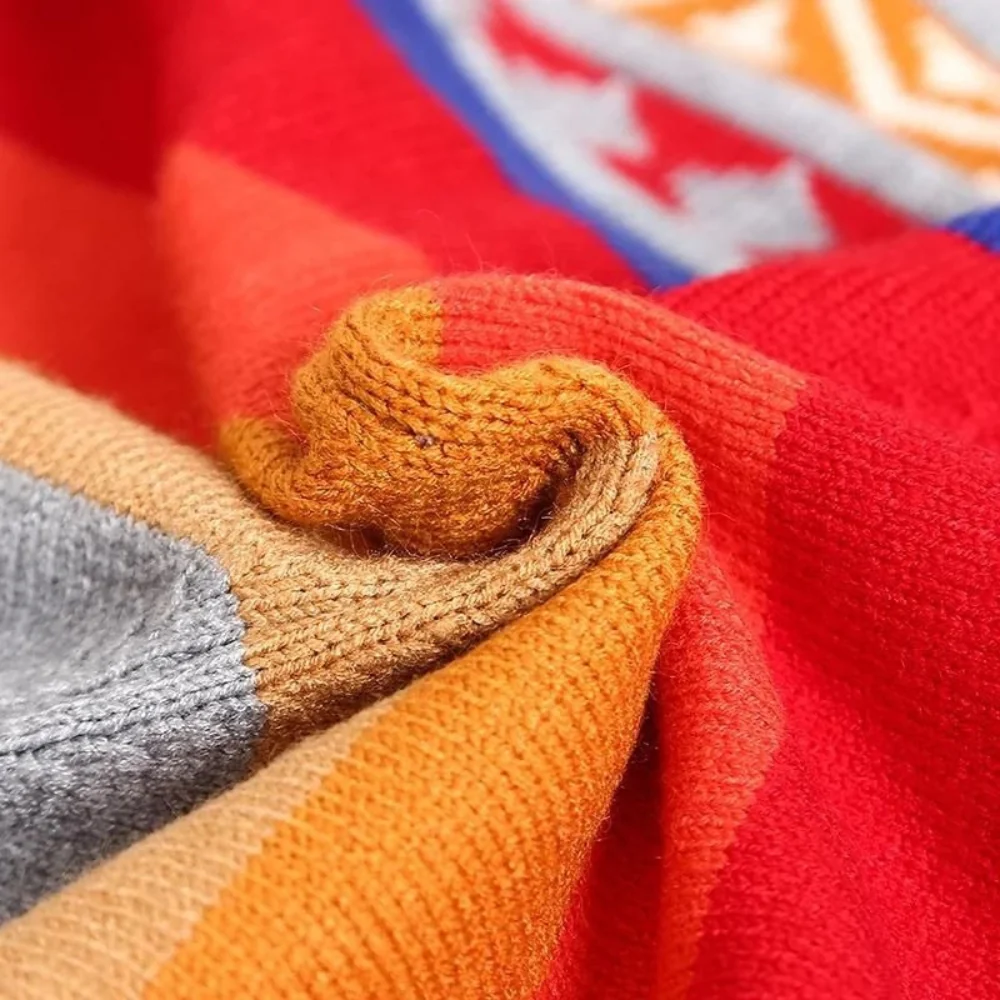 Poncho Péruvien à Franges – Image 6