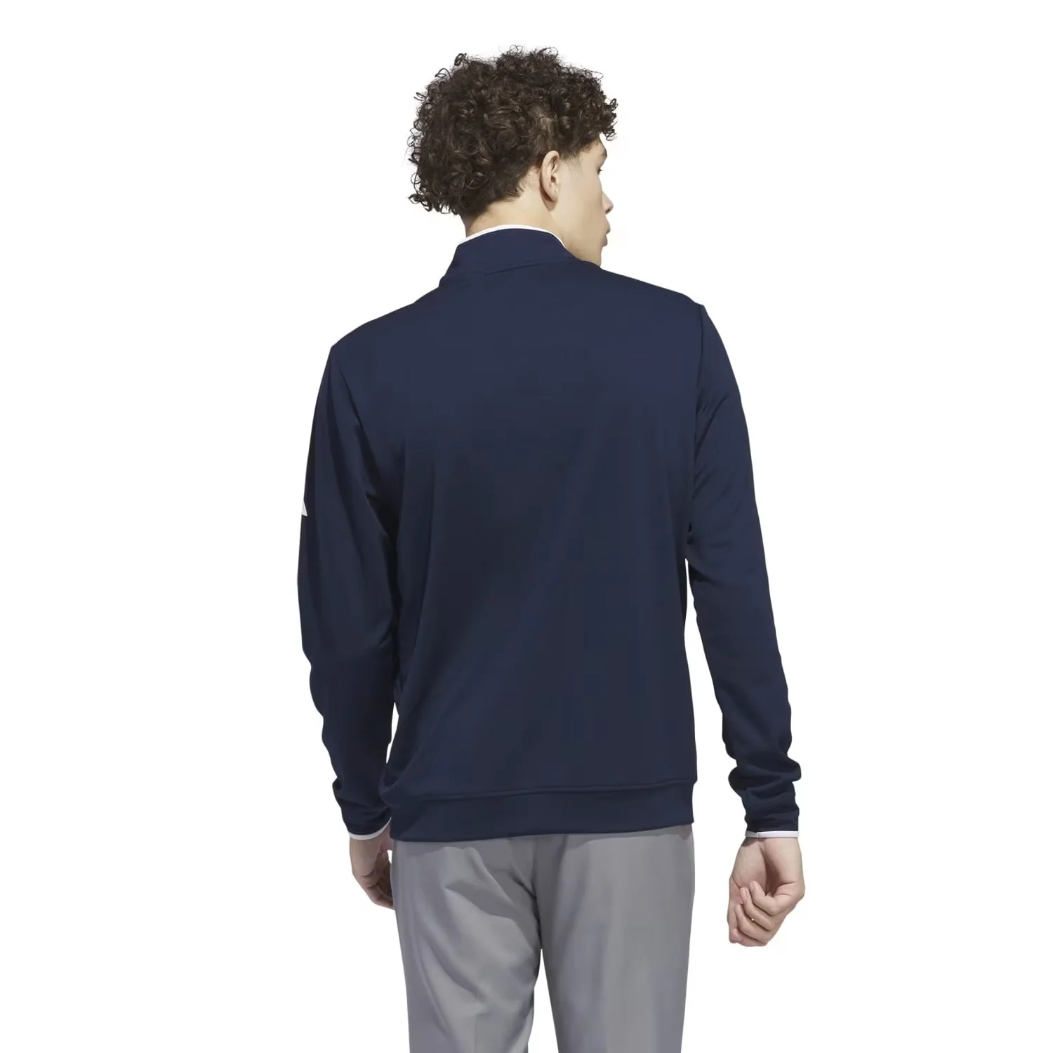 Veste Adidas Quarter Zip Bleu Marine – Image 3