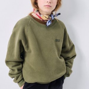 SWEAT ML COL ROND IZUBIRD – KAKI VINTAGE