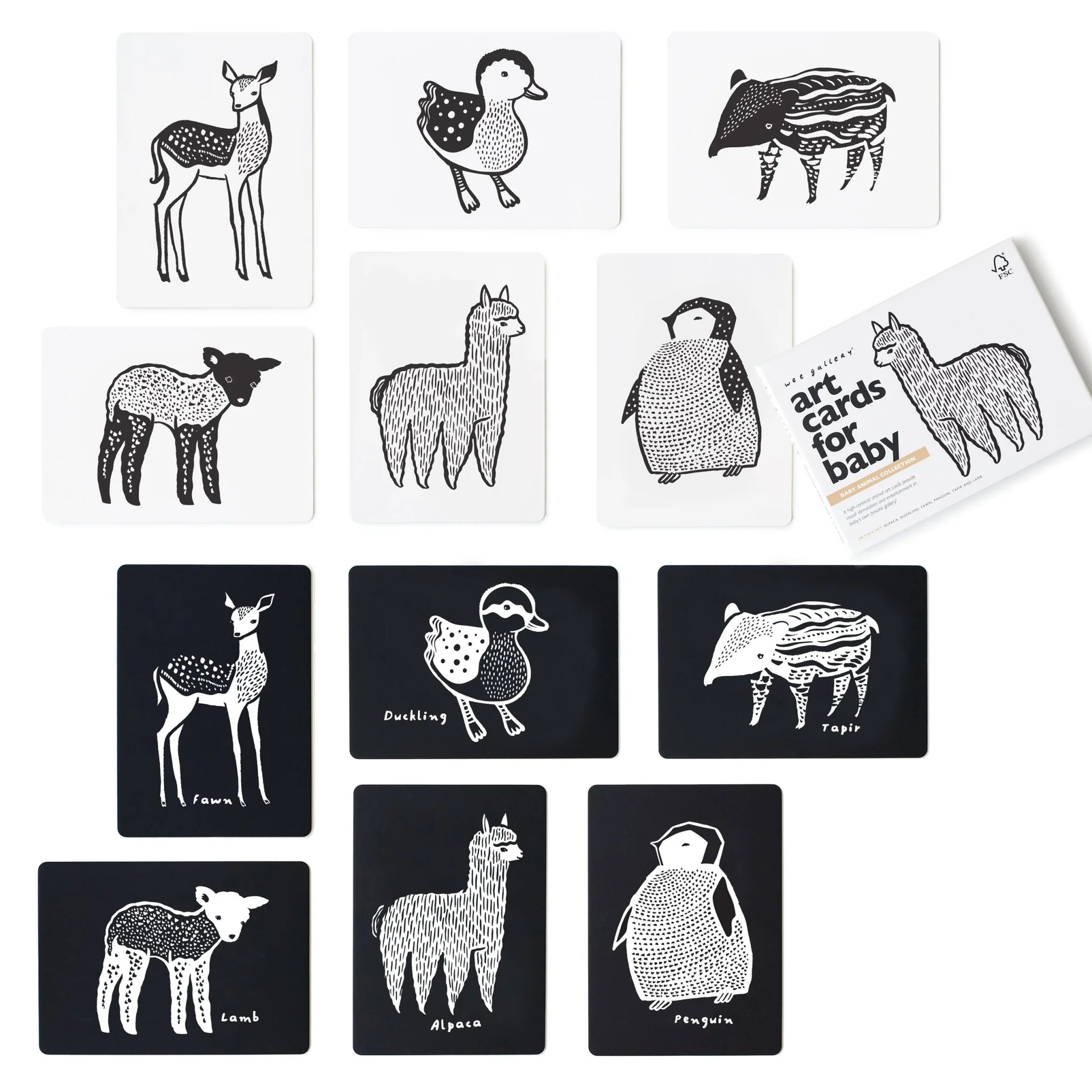 Cartes artistiques pour bébé – Baby Animals – Image 3