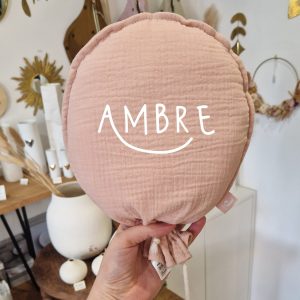 Ballon décoratif avec prénom | Wild rose