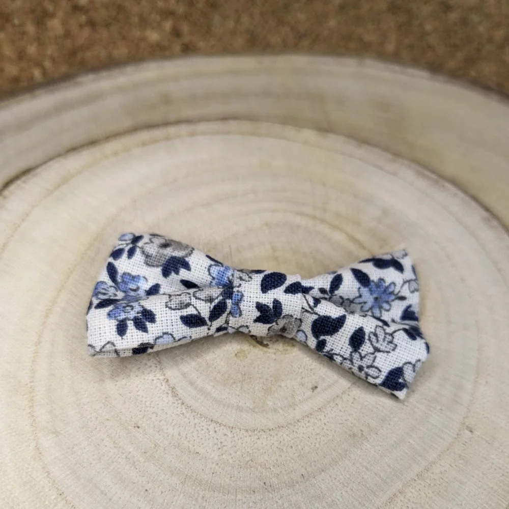 Barrette noeud merveilleux bleu – Image 3