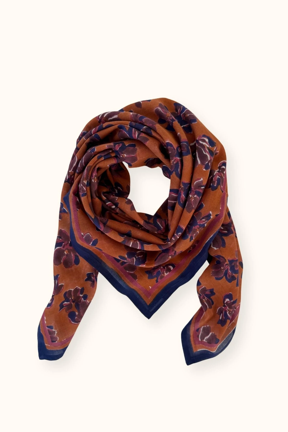 Big Foulard Dupatta Violeta – Violeta Rust – Image 2