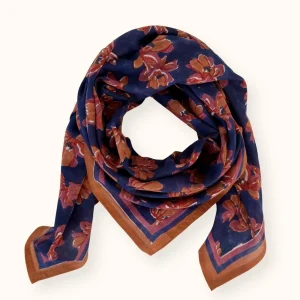 Big Foulard Dupatta Violeta | navy