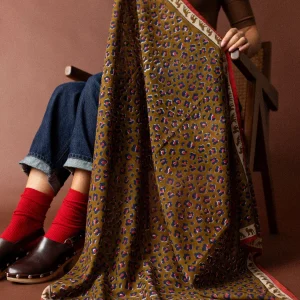 Big Foulard Dupatta – Léopard fire