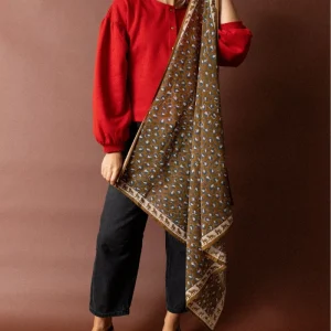 Big Foulard Dupatta – Léopard tapenade