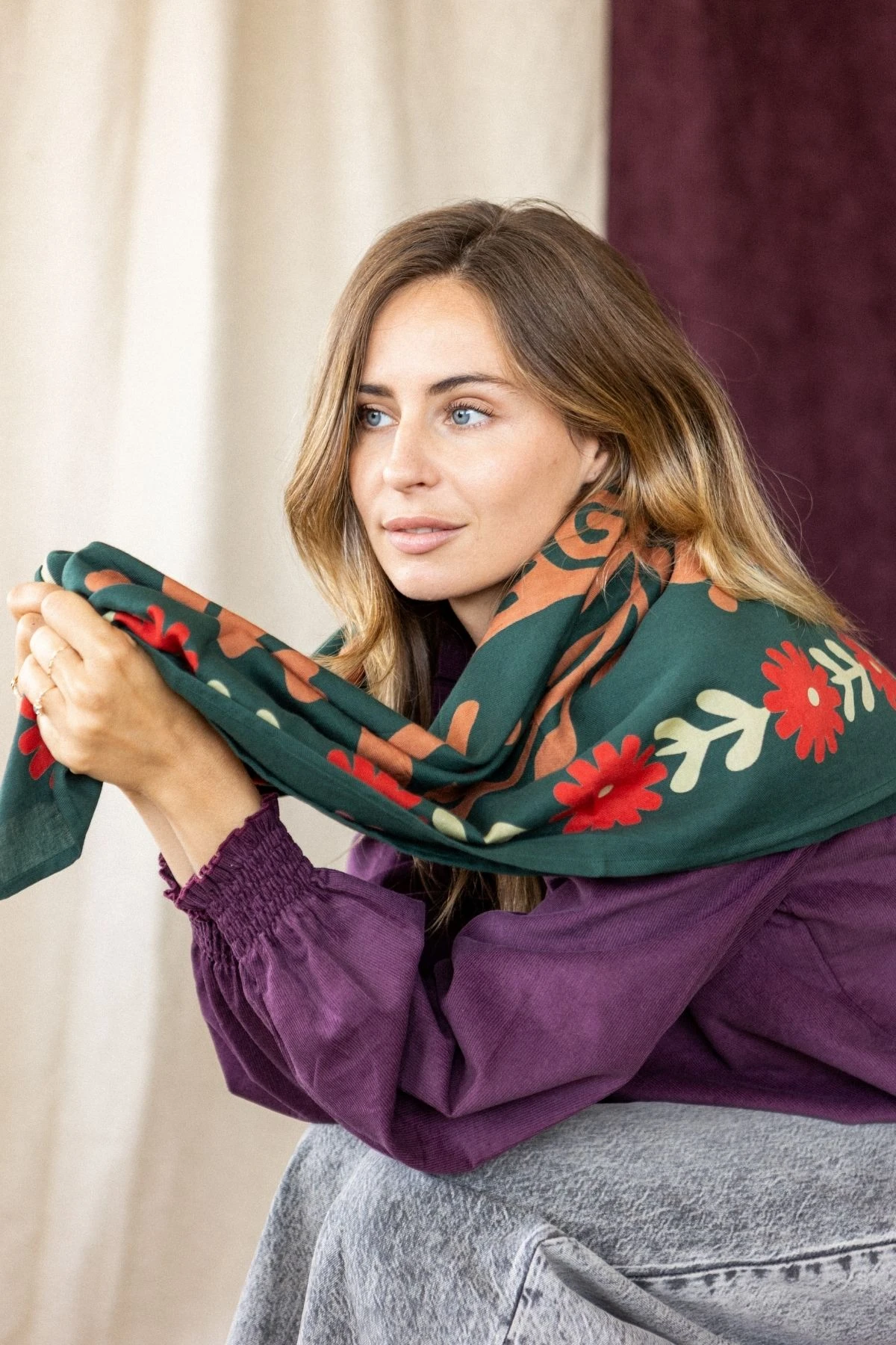 Big Foulard Coton Latika – Rita Forest – Image 2