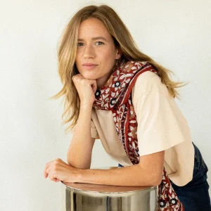 Big Foulard Coton Latika – Coeur fire