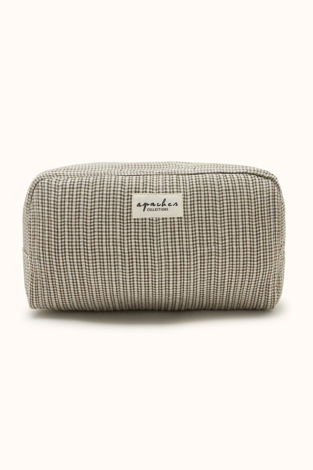 Big trousse de toilette Gayane – Khadi kaki – Image 2