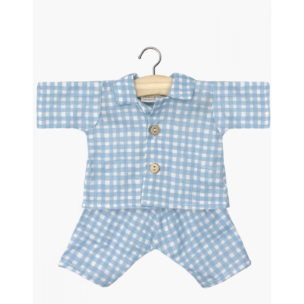 Babies – Pyjama Albert en coton Vichy bleu – Image 3