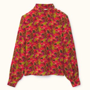 Blouse bhumine sirocco coquelicot