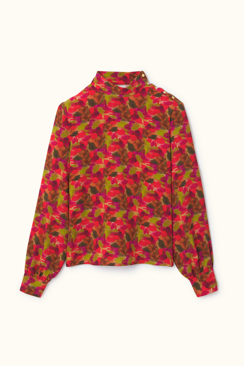 Blouse bhumine sirocco coquelicot