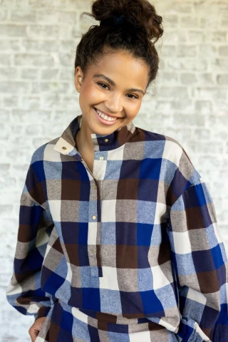 Blouse Vidya – Checkers – Image 2