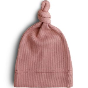 bonnet naissance rose