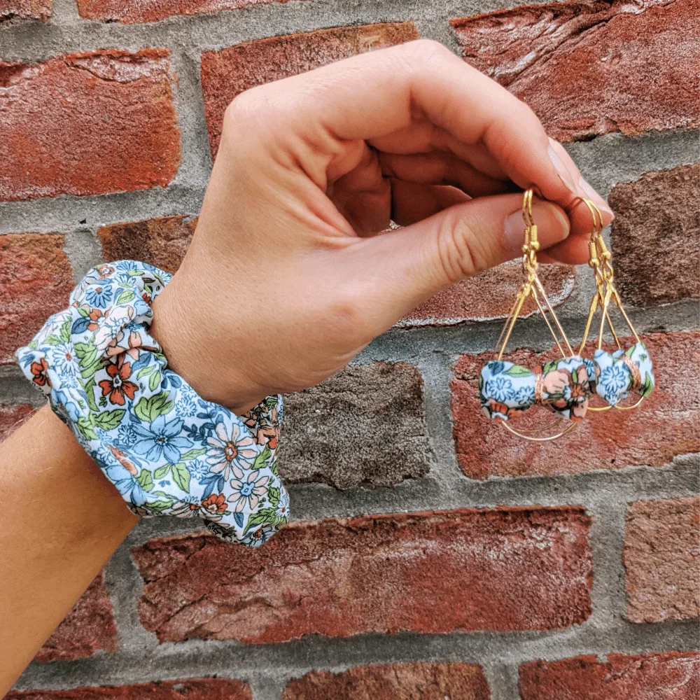 Boucles d’oreilles Gouttes dorées coton délicieux – adulte / enfant – Image 4