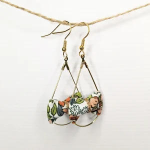 Boucles d&rsquo;oreilles Gouttes dorées coton délicieux – adulte / enfant