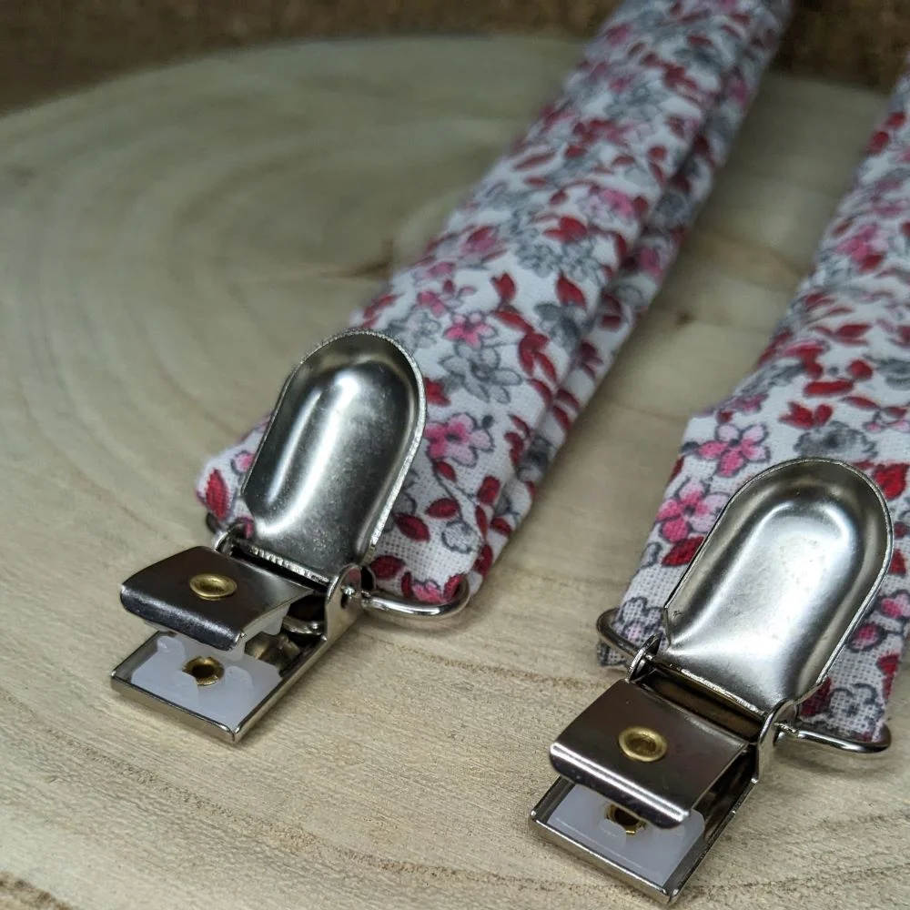 Bretelles adultes coton merveilleux rose / bleu – Image 7