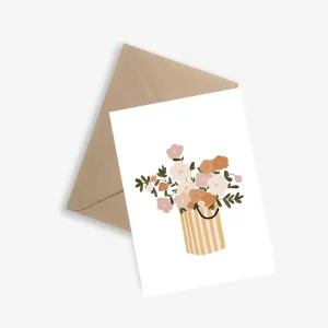 Carte bouquet de fleurs – le papier graphique