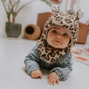 Cagoule oreilles léopard – 9-18 mois
