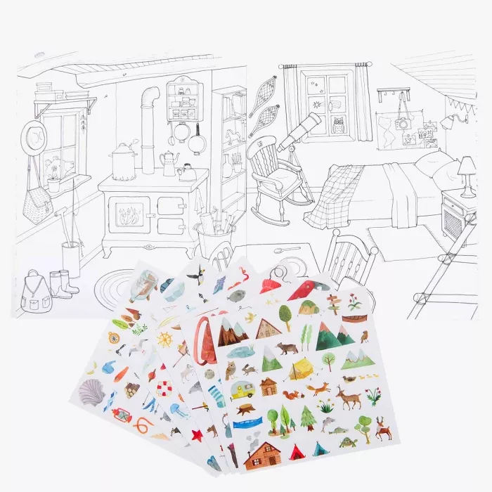 Cahier de coloriage et stickers | Les Grands explorateurs – Image 3