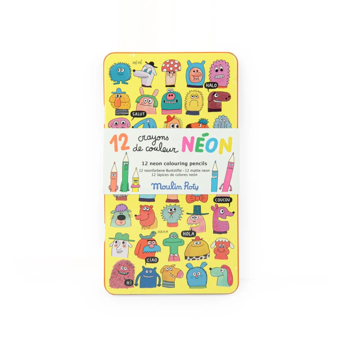 12 crayons de couleur néon | Les Schmouks