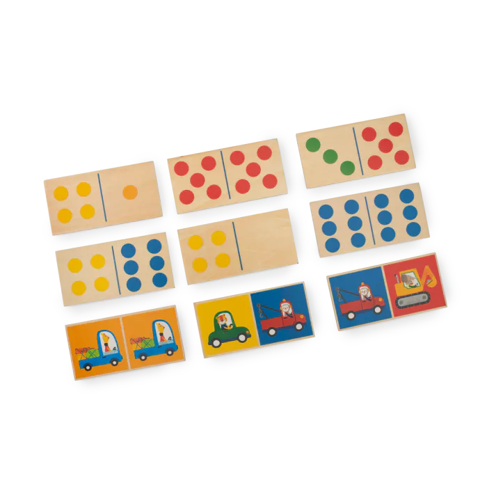 Domino véhicules en bois | Les popipop – Image 3