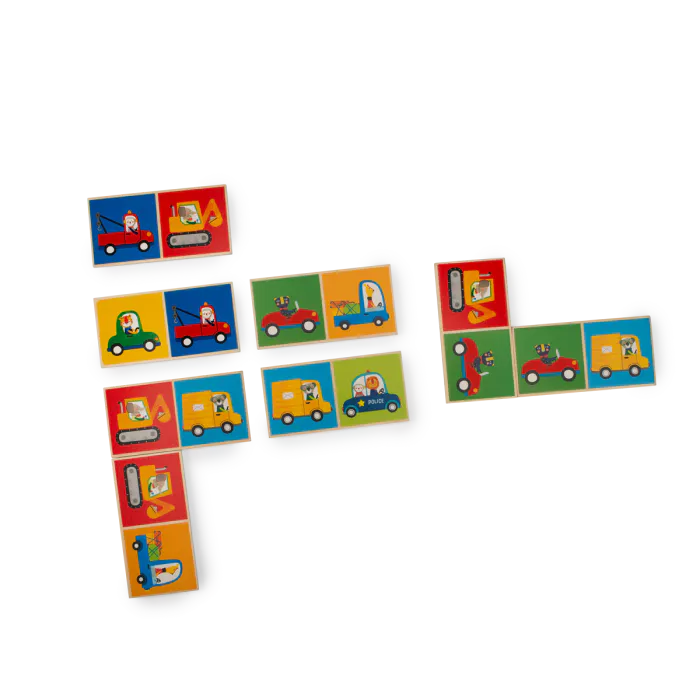 Domino véhicules en bois | Les popipop – Image 4