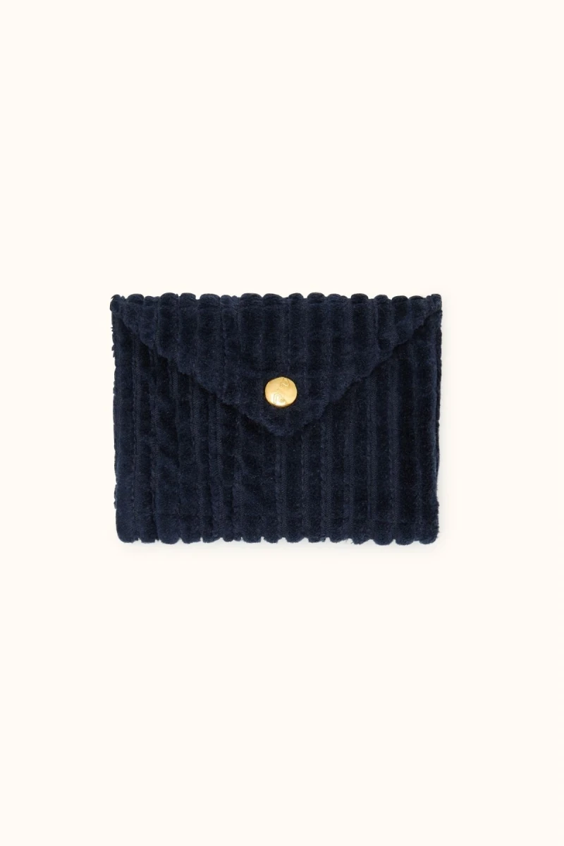 Enveloppe ravi – velours côtelé Navy