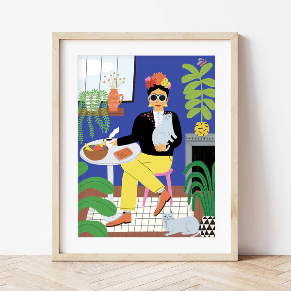 Peinture au numéro – la fille aux chats – Image 4