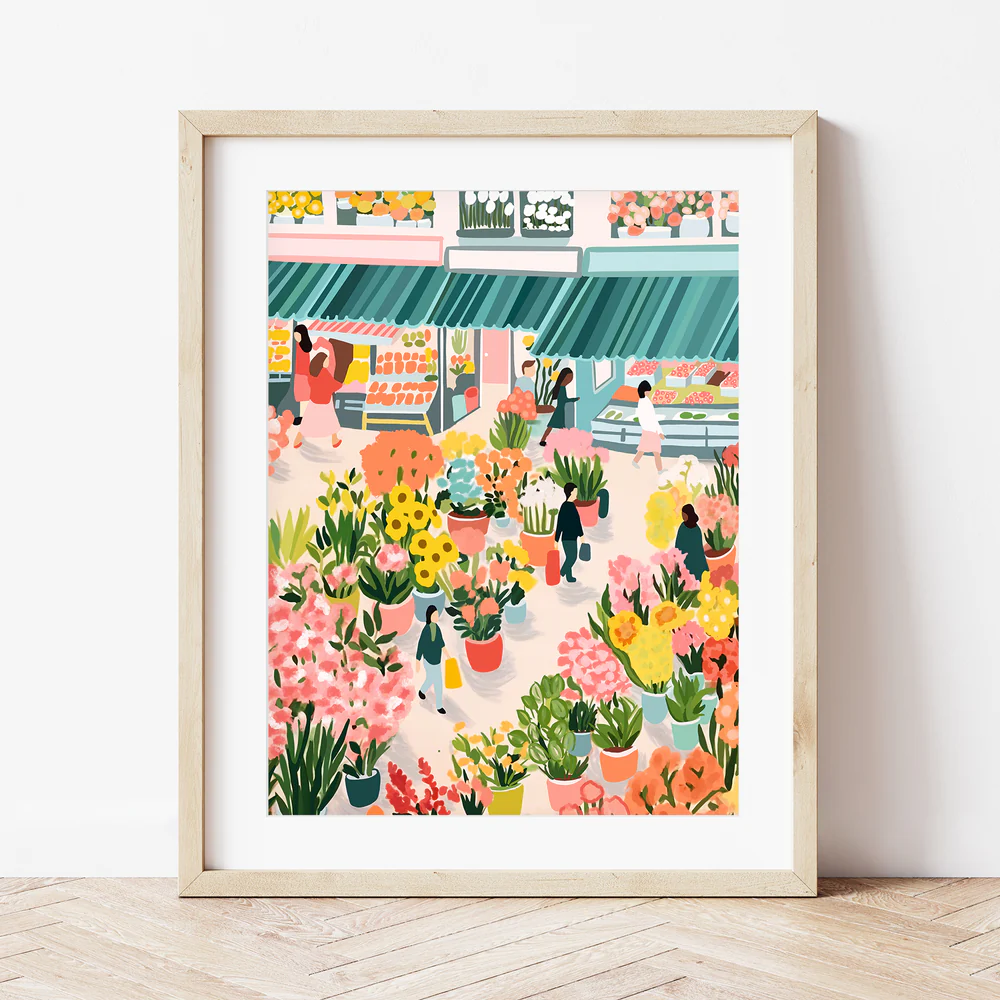 Peinture au numéro – flower market – Image 3