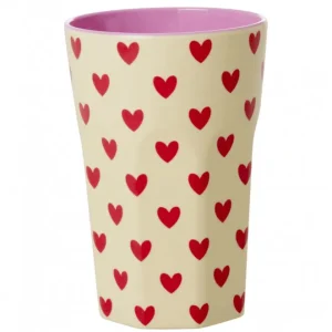 Gobelet mélamine multi coeur grand format