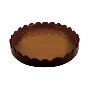 Plateau ondulé –  marron