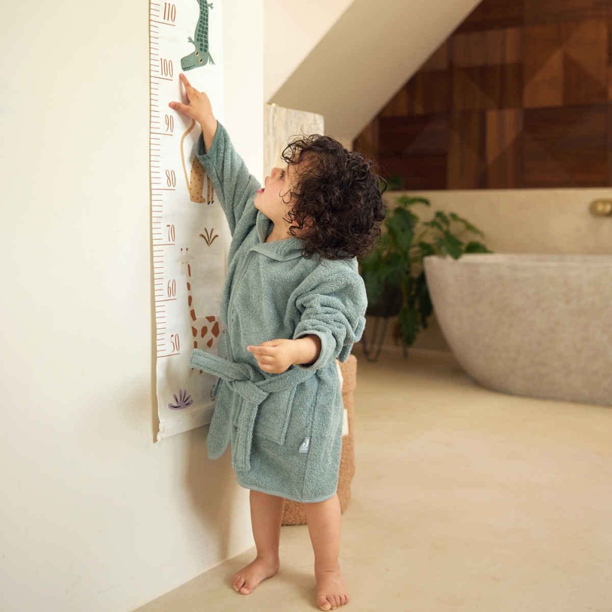 Peignoir 3-4 ans | Sea green – Image 3