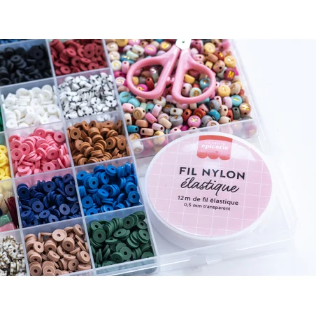 Boite de perles heishi et accessoires – coloris automne – Image 4