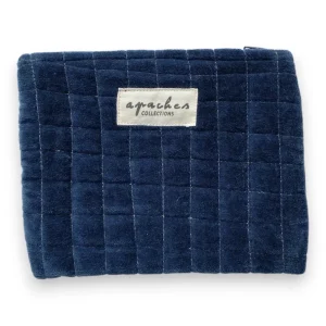Mini Pochette Mana – Velours Marine