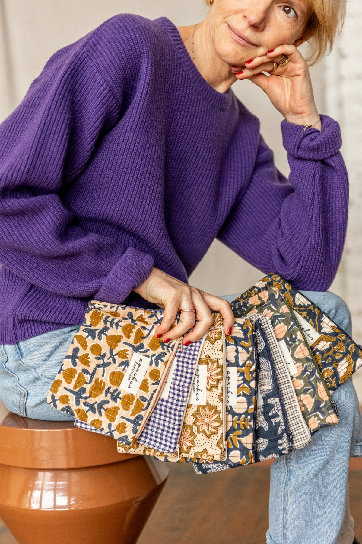 Mini Pochette Mana – Khadi violet – Image 3