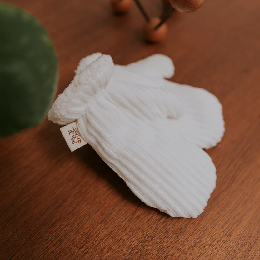 Moufles | velours écru – Image 3