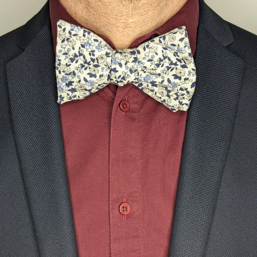 Noeud papillon adulte merveilleux bleu – Image 3