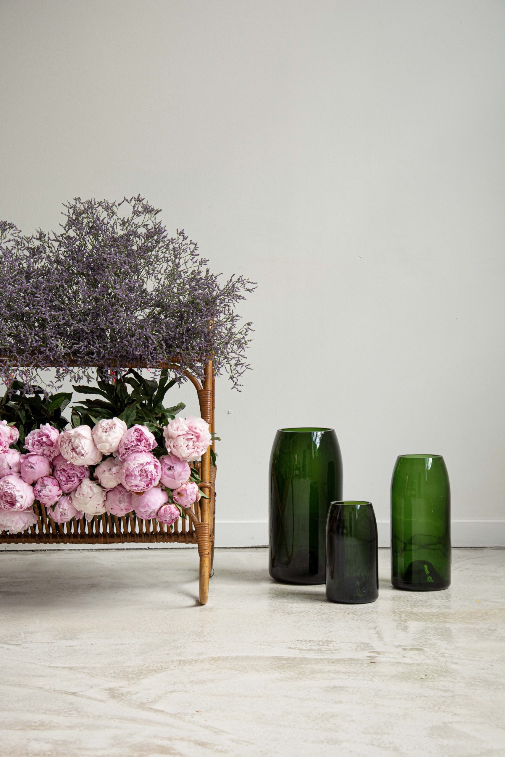 VASE MEDIUM VERT FONCE – Image 3