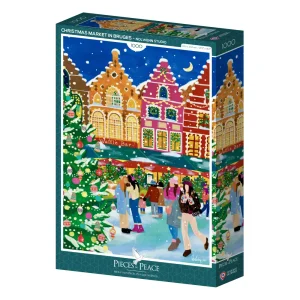 Puzzle 1000 pièces – Marché de Noel à Bruges
