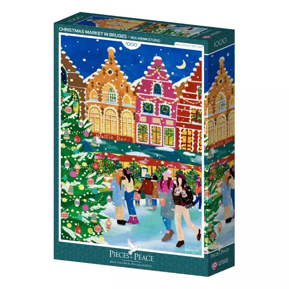 Puzzle 1000 pièces – Marché de Noel à Bruges